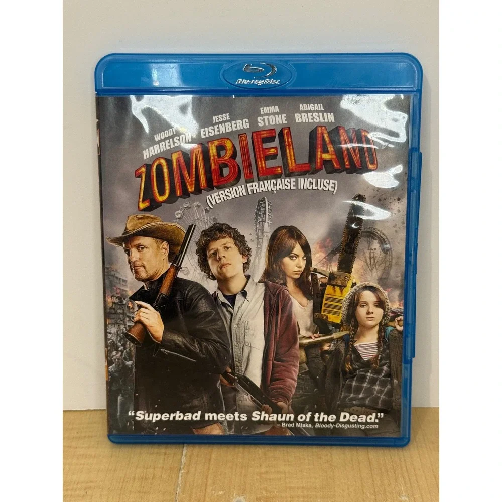 Zombieland Blu-ray Movie Woody Harrelson Jesse Eisenberg Emma Stone Horror